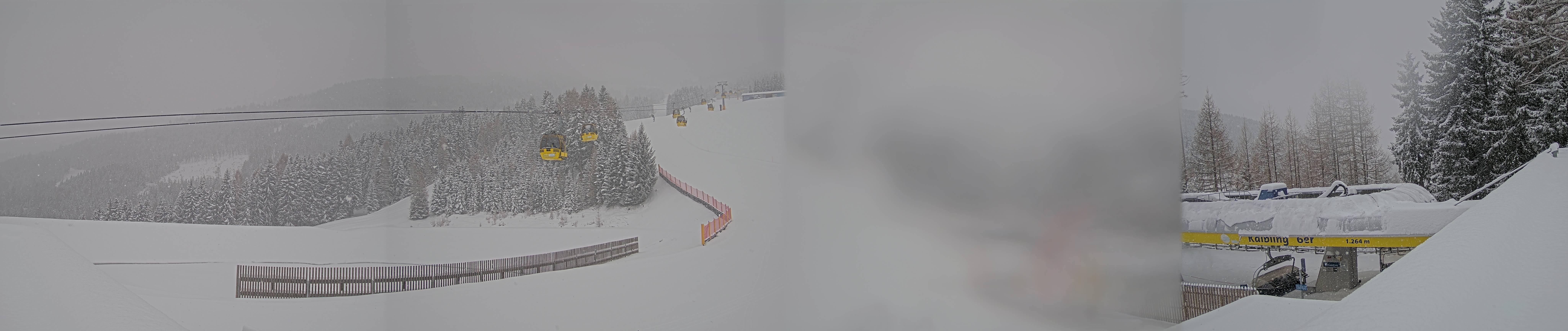 Archiv Foto Webcam Hauser Kaibling: Talstation Kaibling 6er