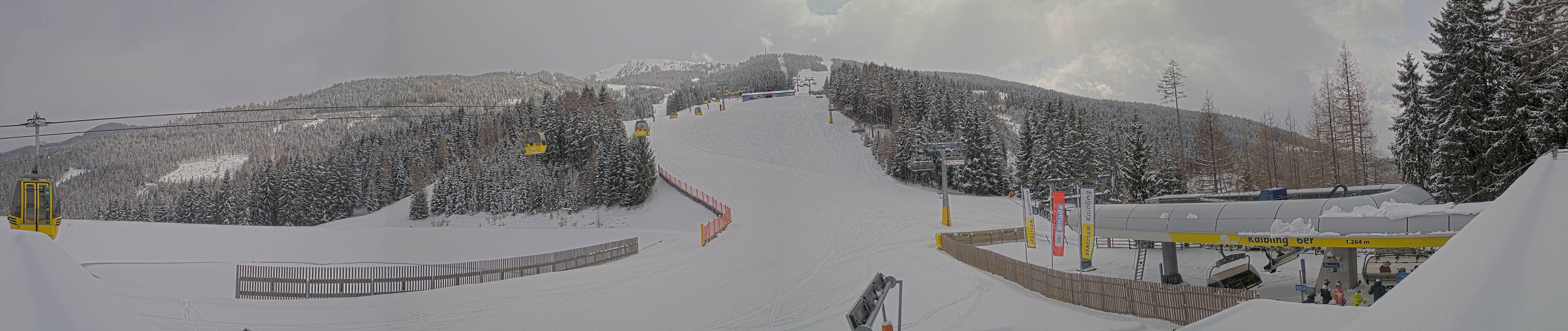 Archiv Foto Webcam Hauser Kaibling: Talstation Kaibling 6er
