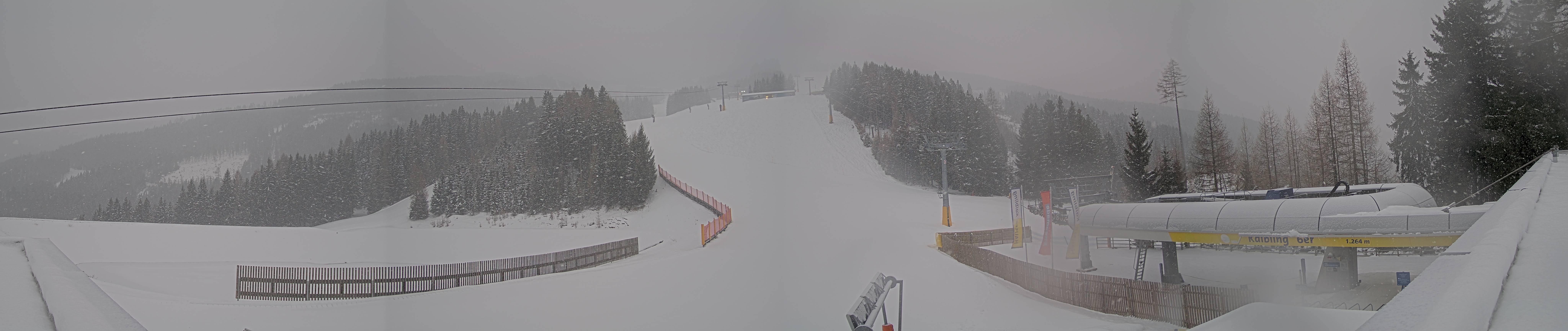 Archiv Foto Webcam Hauser Kaibling: Talstation Kaibling 6er