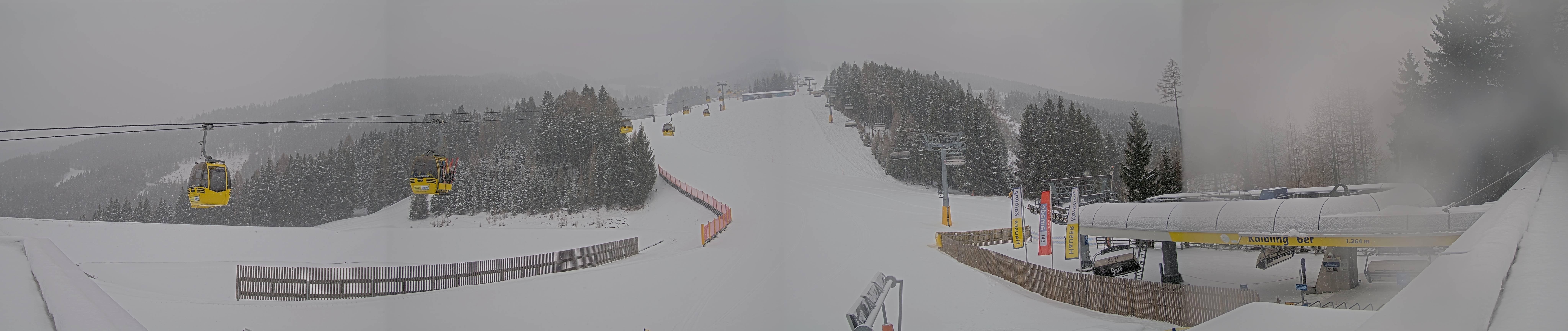 Archiv Foto Webcam Hauser Kaibling: Talstation Kaibling 6er