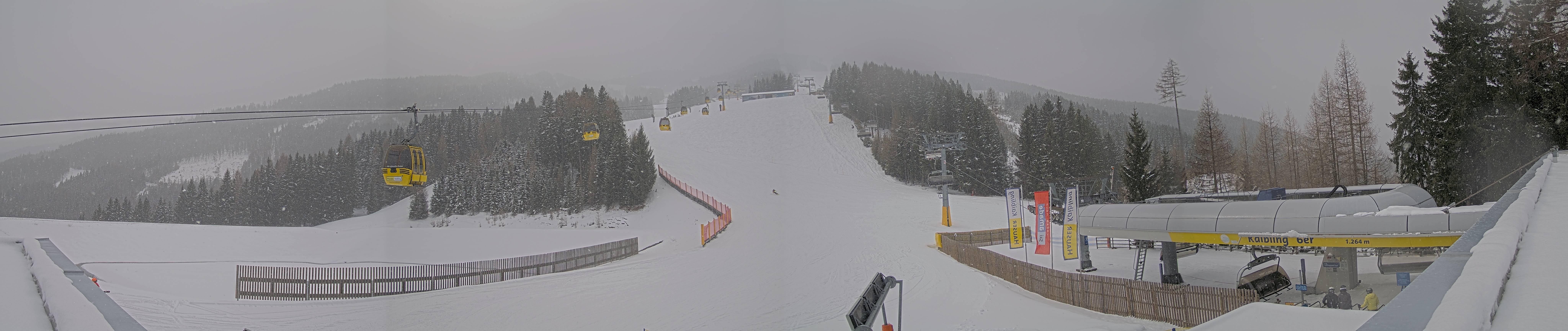 Archiv Foto Webcam Hauser Kaibling: Talstation Kaibling 6er