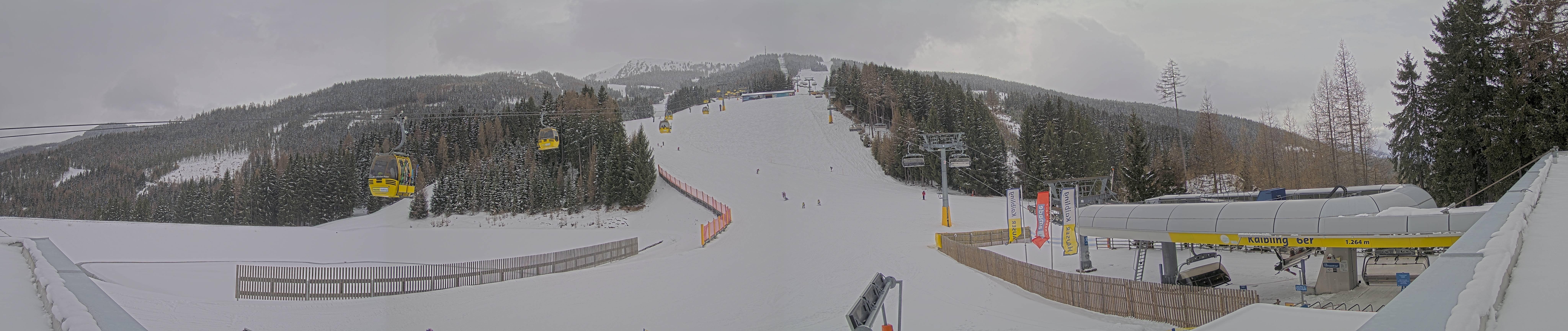 Archiv Foto Webcam Hauser Kaibling: Talstation Kaibling 6er