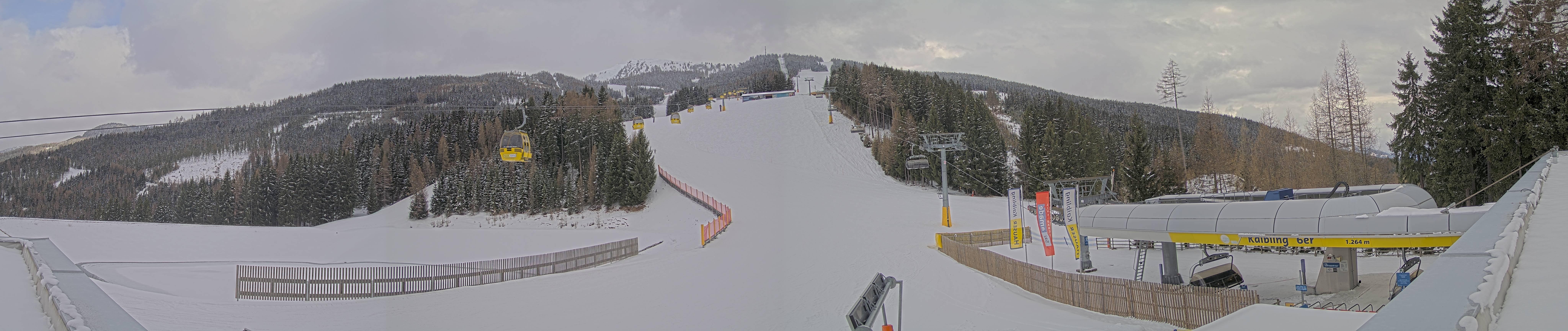 Archiv Foto Webcam Hauser Kaibling: Talstation Kaibling 6er