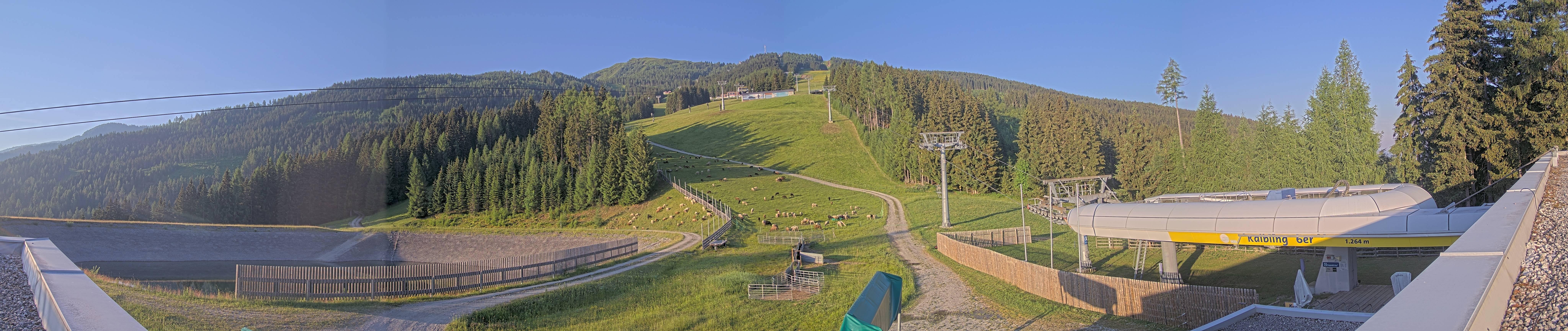 Archiv Foto Webcam Hauser Kaibling: Talstation Kaibling 6er