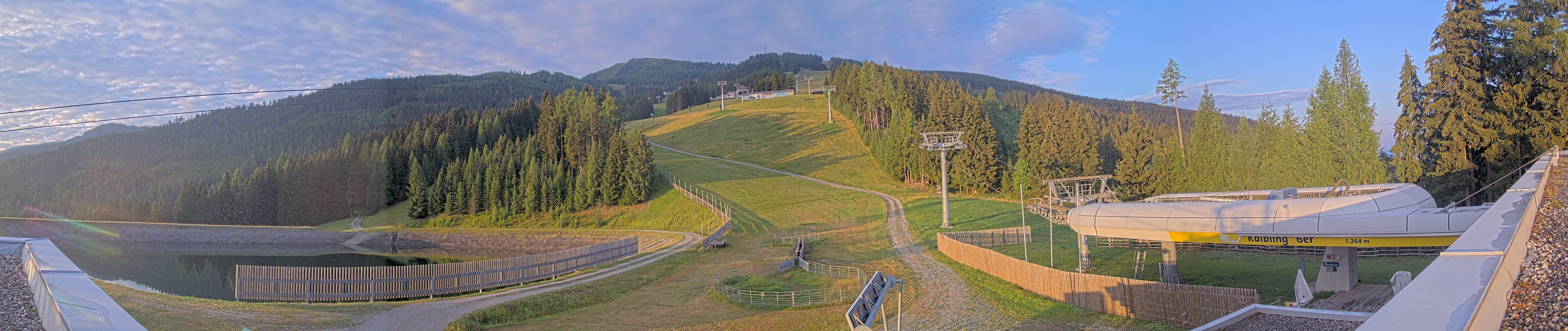 Archiv Foto Webcam Hauser Kaibling: Talstation Kaibling 6er