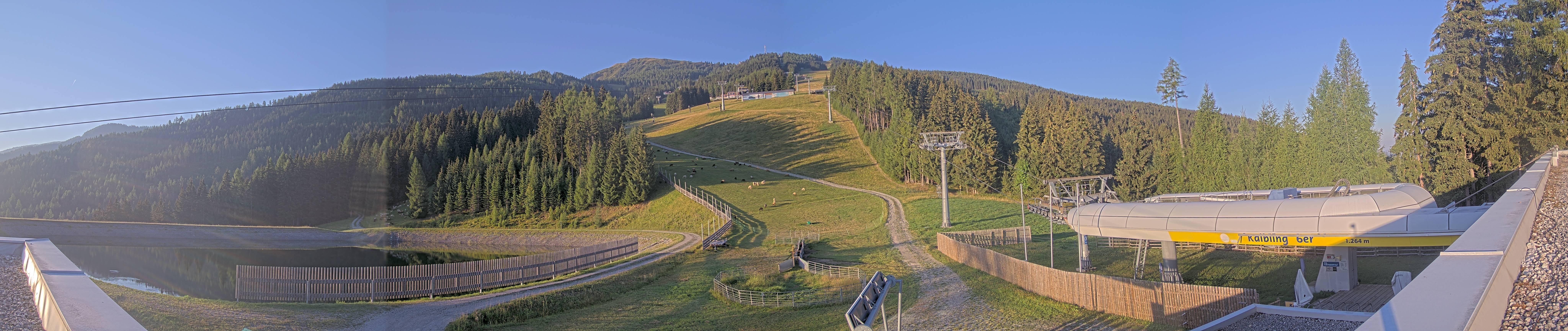 Archiv Foto Webcam Hauser Kaibling: Talstation Kaibling 6er