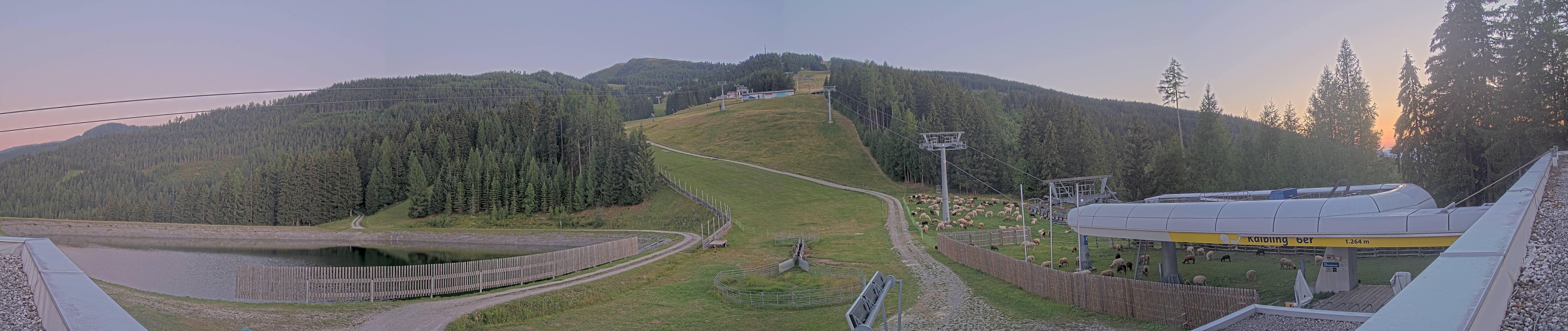 Archiv Foto Webcam Hauser Kaibling: Talstation Kaibling 6er