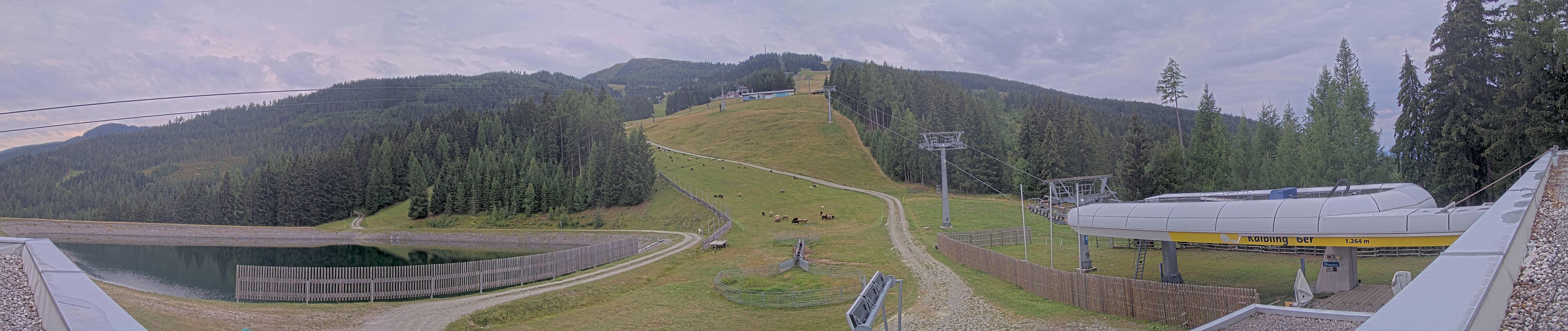 Archiv Foto Webcam Hauser Kaibling: Talstation Kaibling 6er