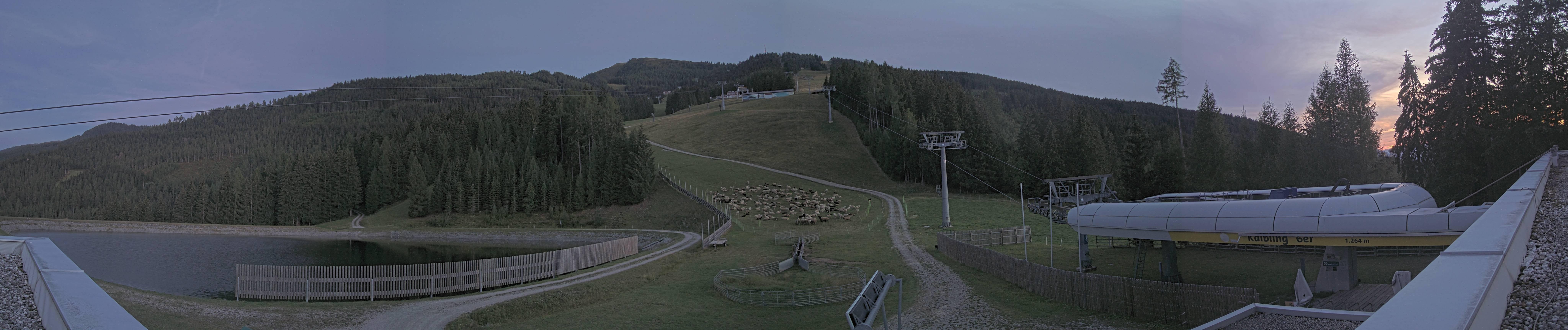 Archiv Foto Webcam Hauser Kaibling: Talstation Kaibling 6er