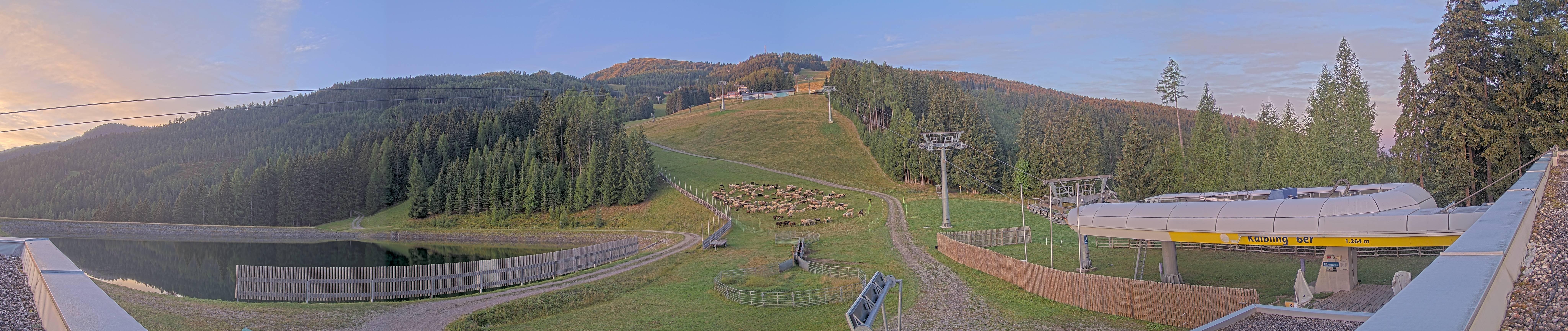 Archiv Foto Webcam Hauser Kaibling: Talstation Kaibling 6er