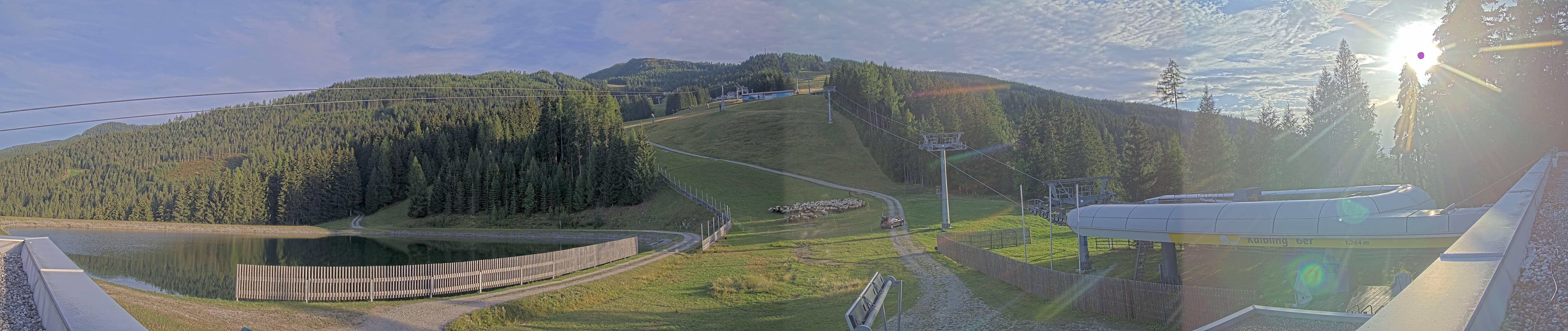 Archiv Foto Webcam Hauser Kaibling: Talstation Kaibling 6er