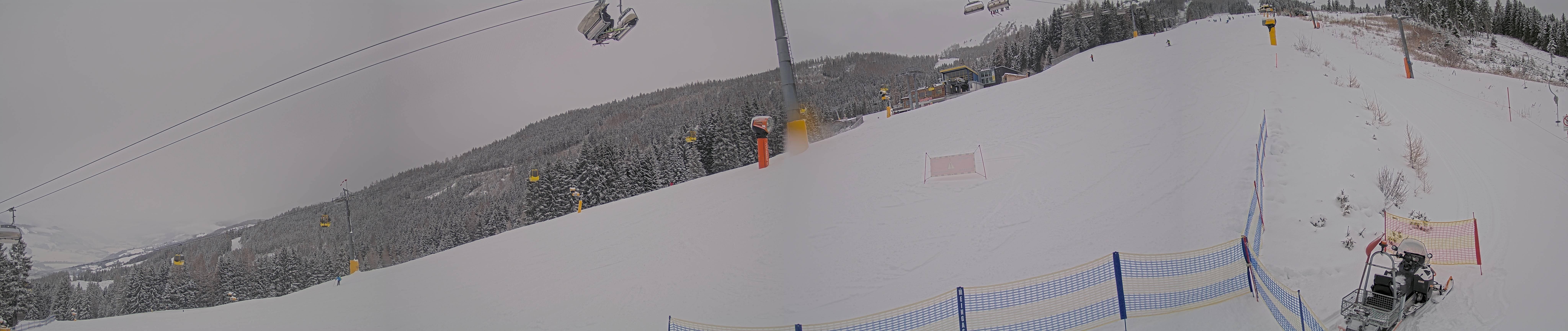 Archiv Foto Webcam Hauser Kaibling: Bergstation der 8er Gondel