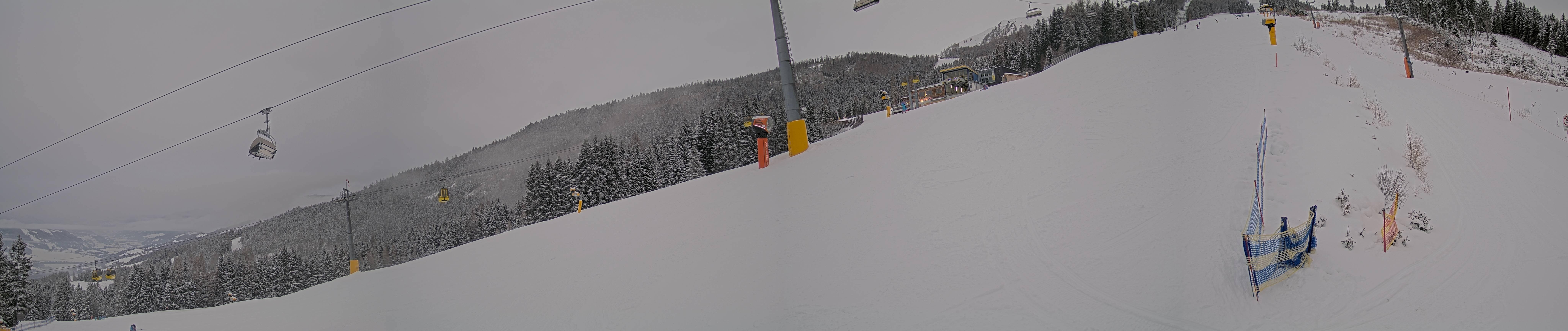 Archiv Foto Webcam Hauser Kaibling: Bergstation der 8er Gondel