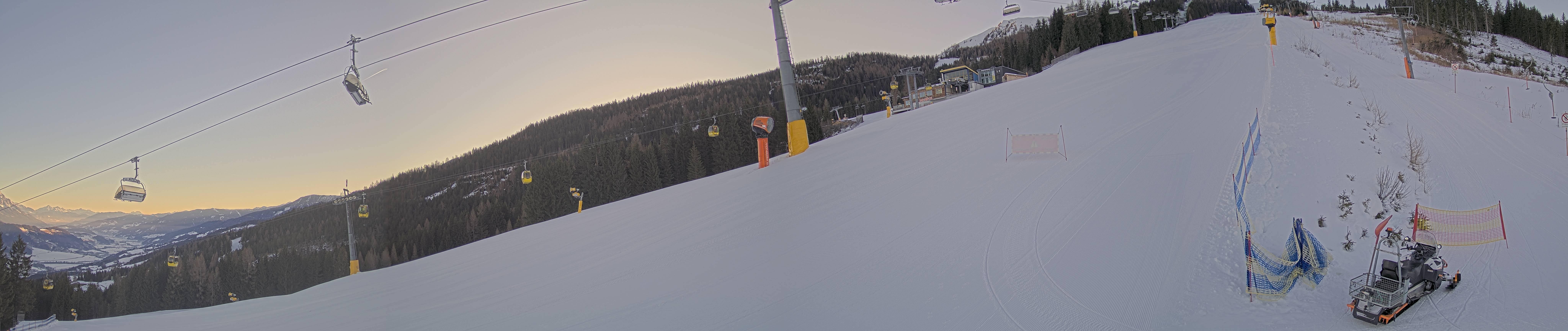 Archiv Foto Webcam Hauser Kaibling: Bergstation der 8er Gondel