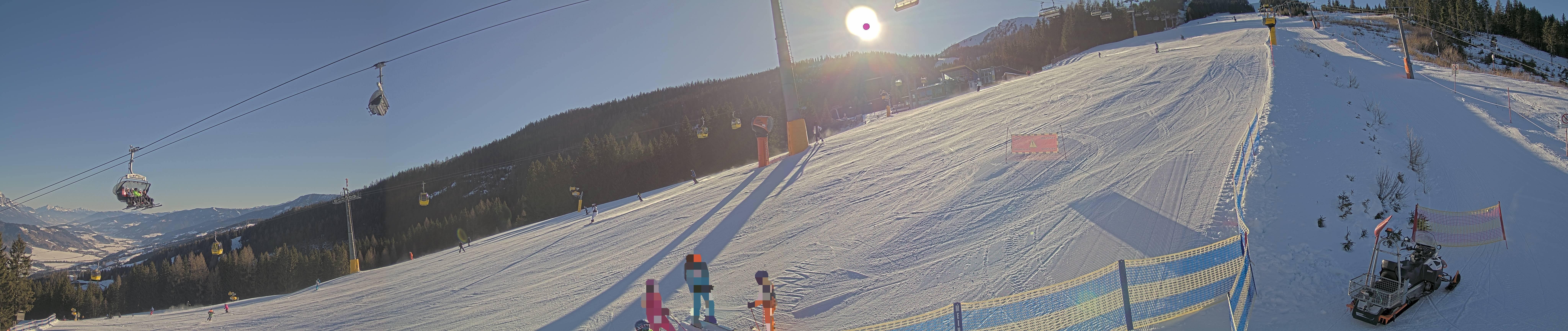 Archiv Foto Webcam Hauser Kaibling: Bergstation der 8er Gondel