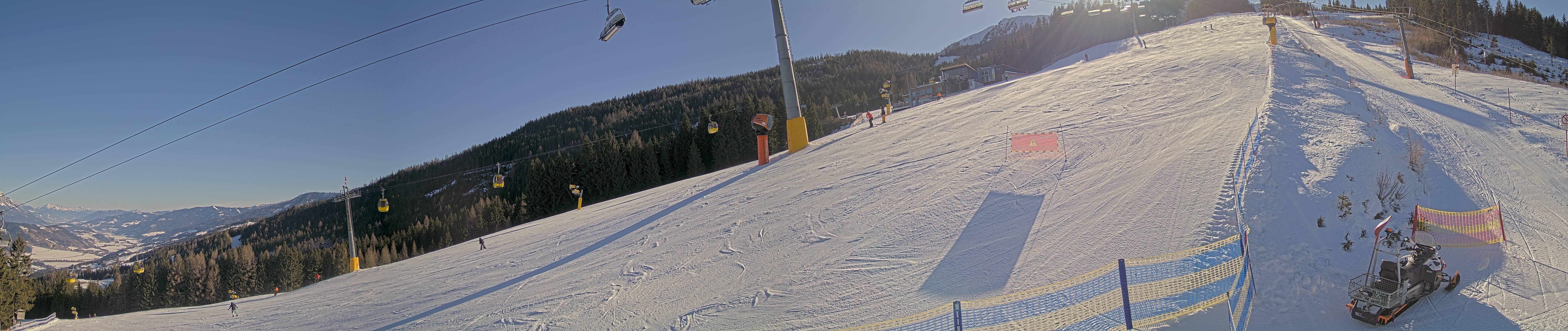 Archiv Foto Webcam Hauser Kaibling: Bergstation der 8er Gondel