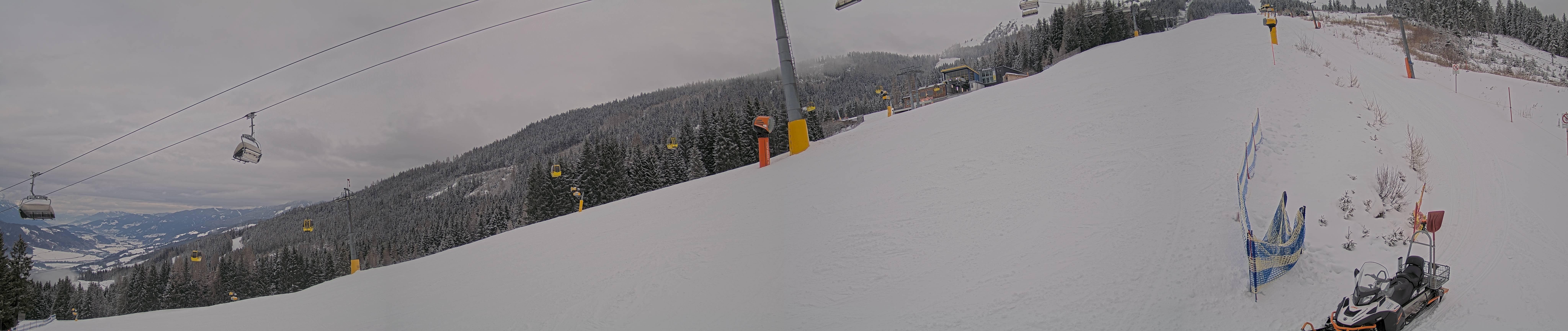 Archiv Foto Webcam Hauser Kaibling: Bergstation der 8er Gondel