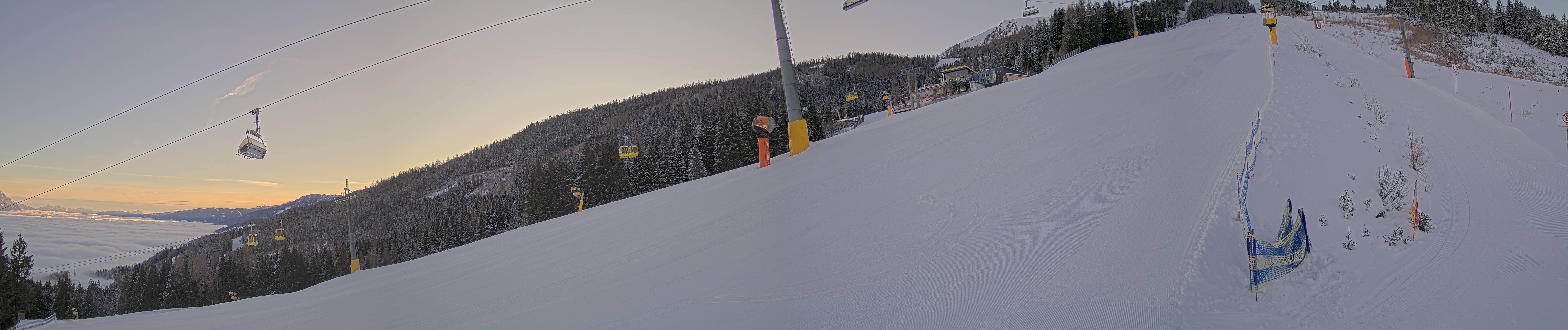 Archiv Foto Webcam Hauser Kaibling: Bergstation der 8er Gondel