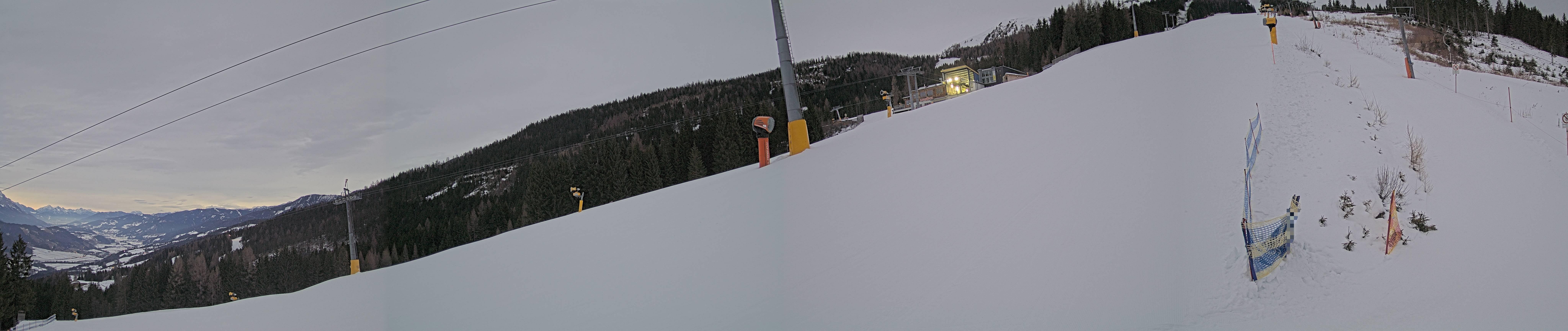 Archiv Foto Webcam Hauser Kaibling: Bergstation der 8er Gondel