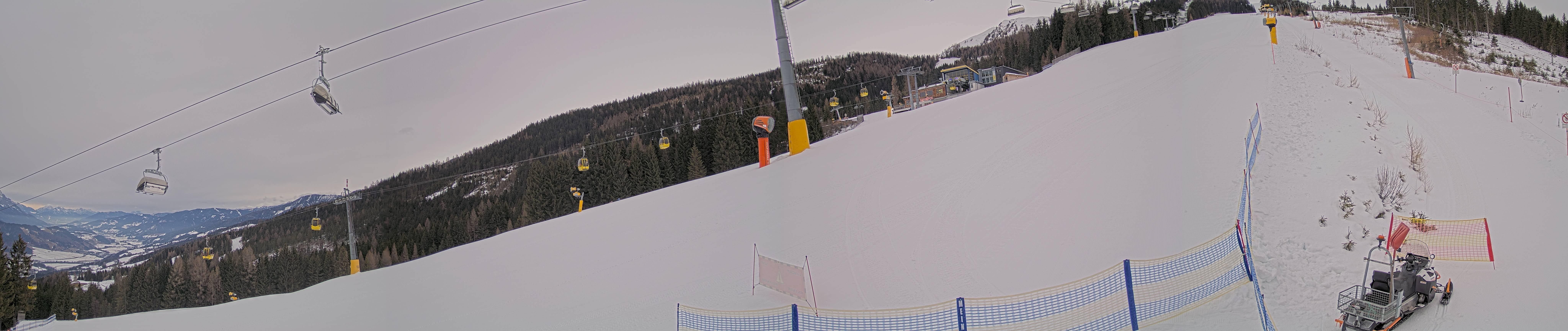 Archiv Foto Webcam Hauser Kaibling: Bergstation der 8er Gondel