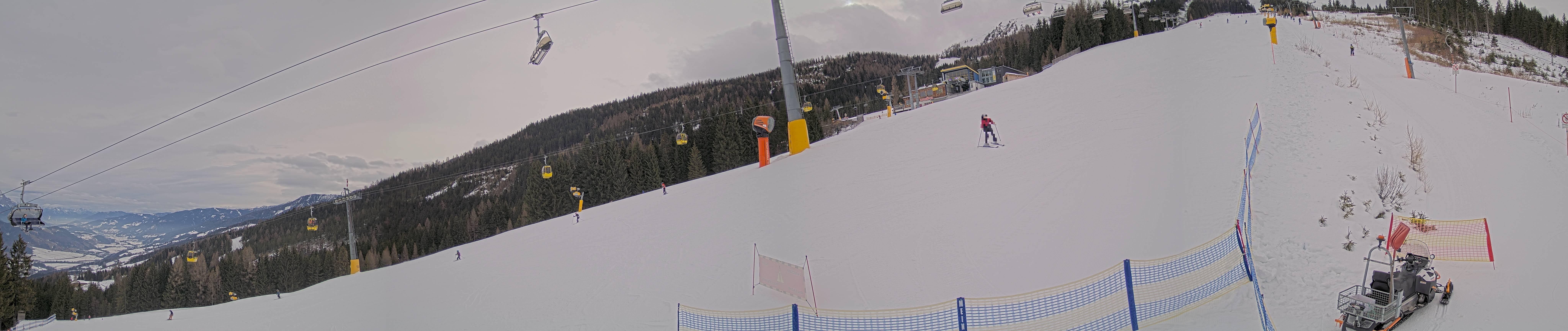 Archiv Foto Webcam Hauser Kaibling: Bergstation der 8er Gondel