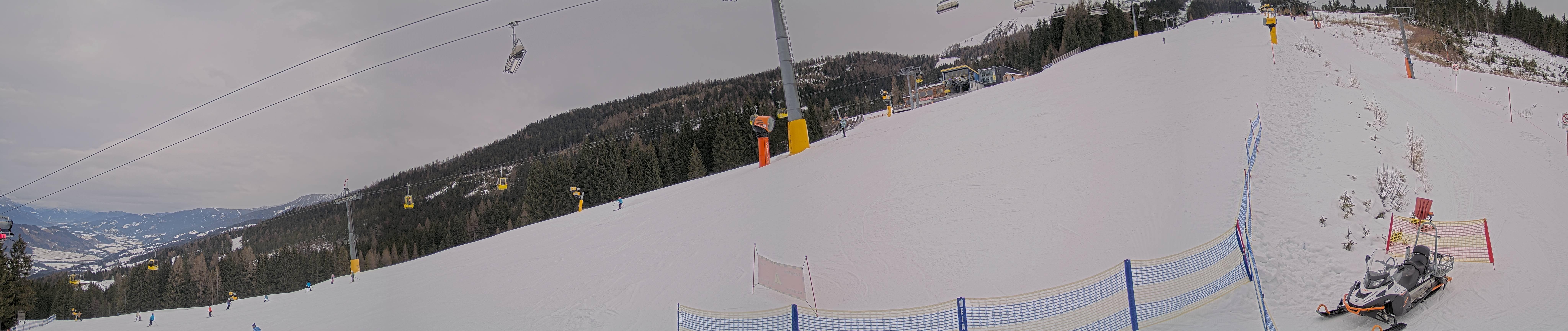 Archiv Foto Webcam Hauser Kaibling: Bergstation der 8er Gondel