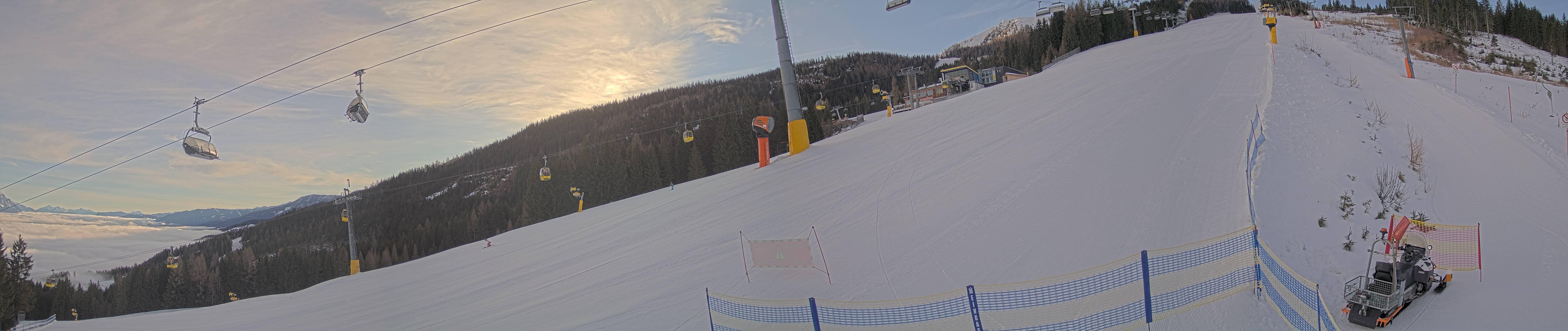 Archiv Foto Webcam Hauser Kaibling: Bergstation der 8er Gondel