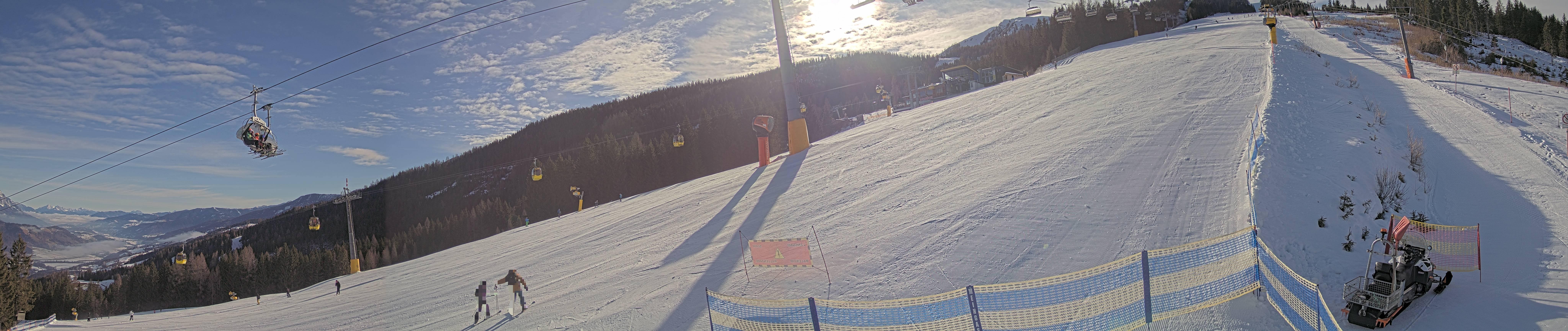 Archiv Foto Webcam Hauser Kaibling: Bergstation der 8er Gondel