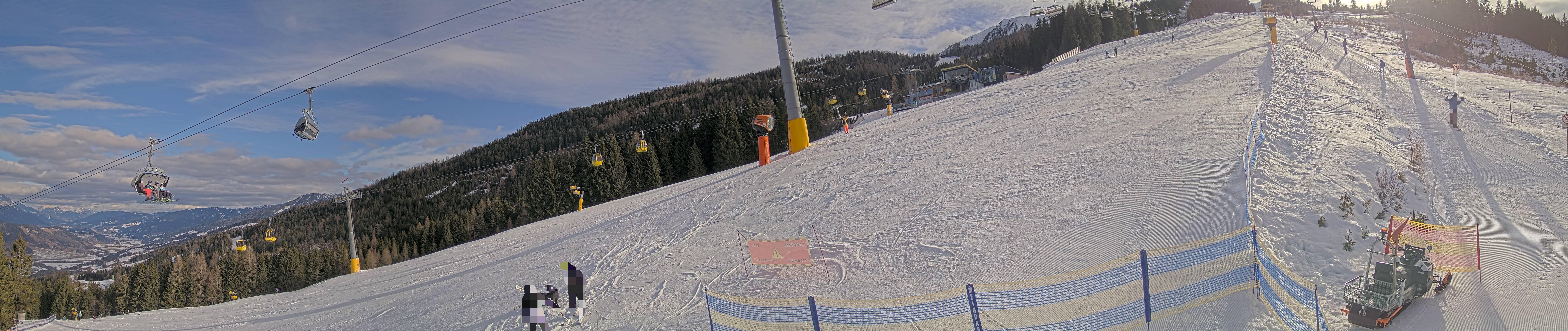 Archiv Foto Webcam Hauser Kaibling: Bergstation der 8er Gondel