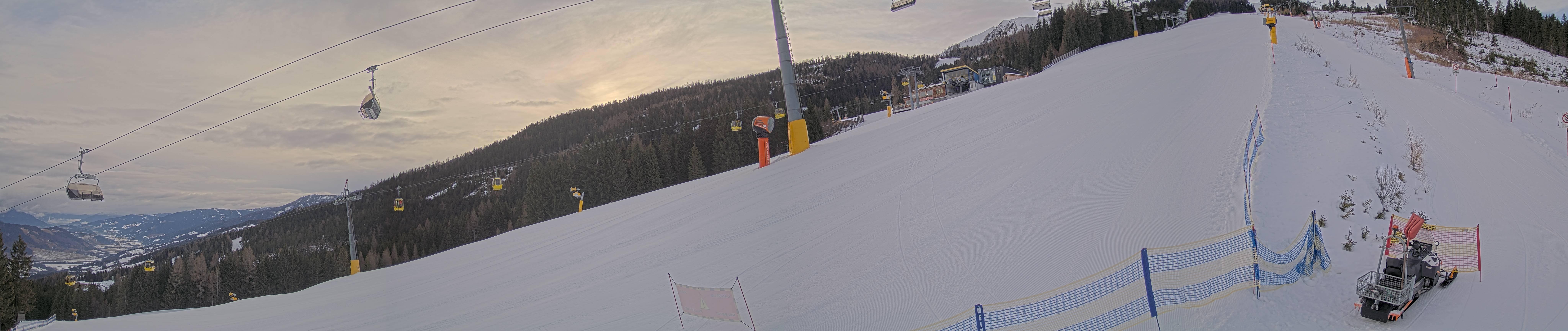 Archiv Foto Webcam Hauser Kaibling: Bergstation der 8er Gondel