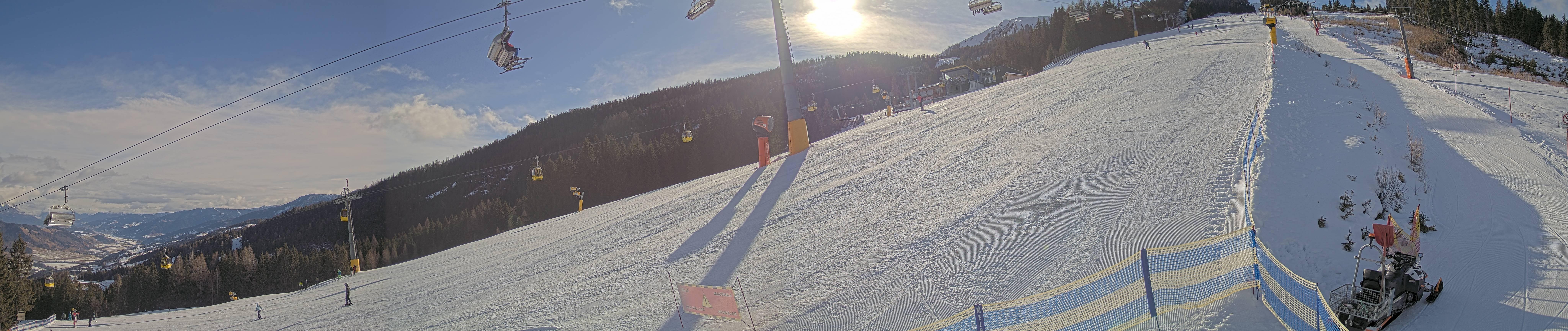 Archiv Foto Webcam Hauser Kaibling: Bergstation der 8er Gondel