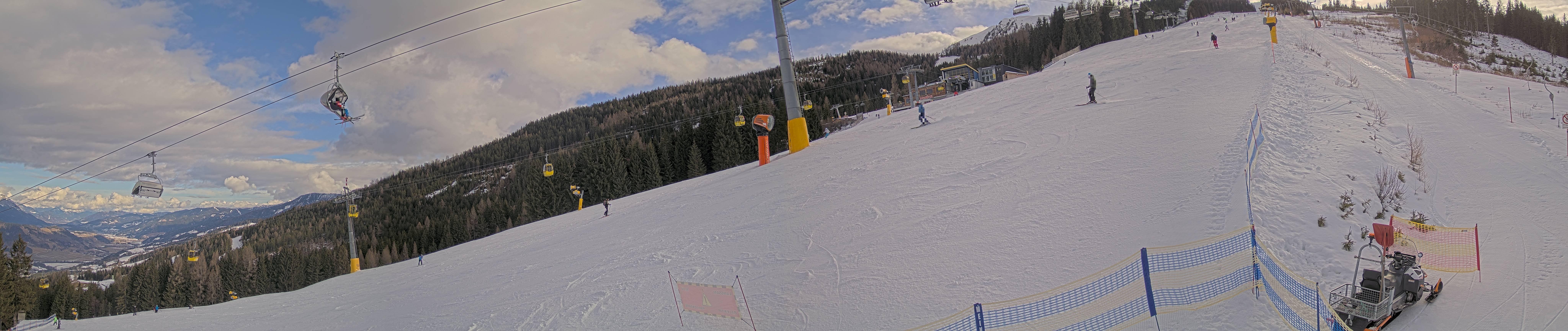 Archiv Foto Webcam Hauser Kaibling: Bergstation der 8er Gondel