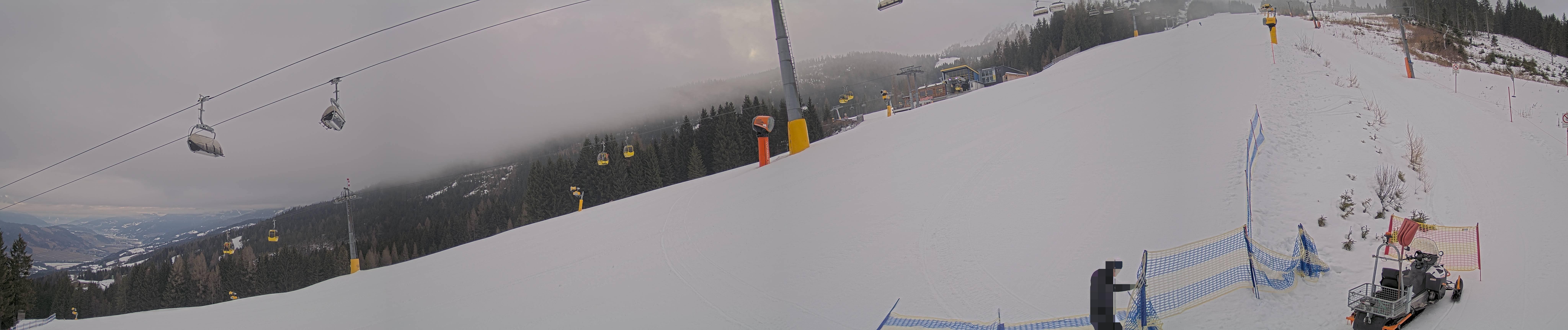 Archiv Foto Webcam Hauser Kaibling: Bergstation der 8er Gondel