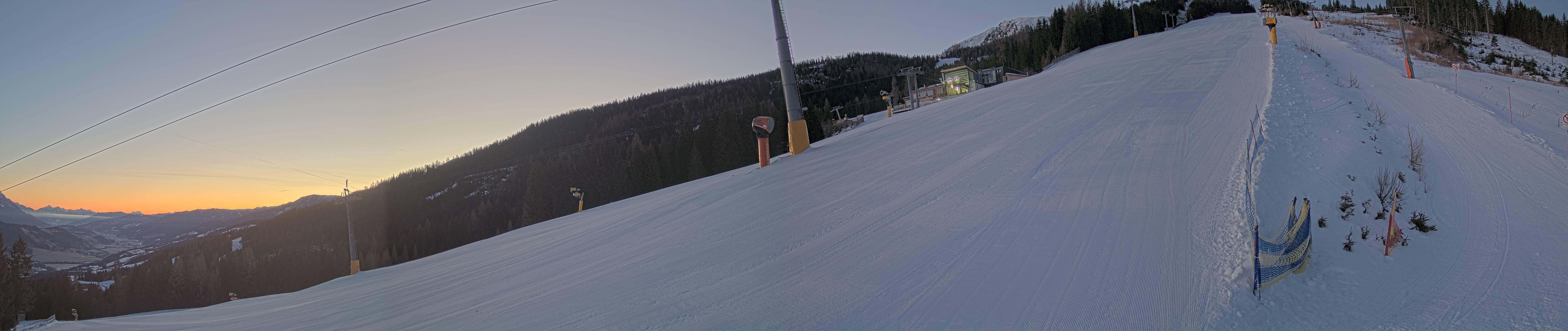 Archiv Foto Webcam Hauser Kaibling: Bergstation der 8er Gondel