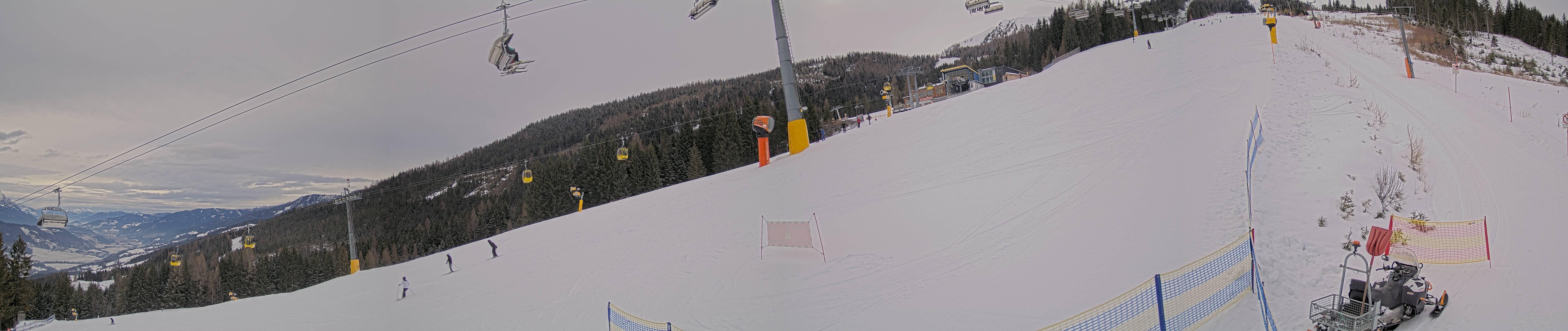 Archiv Foto Webcam Hauser Kaibling: Bergstation der 8er Gondel