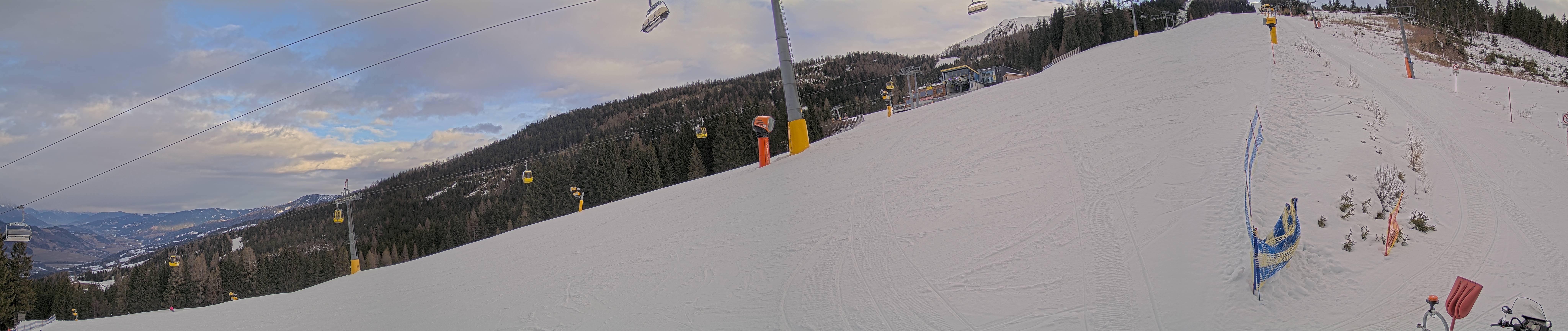 Archiv Foto Webcam Hauser Kaibling: Bergstation der 8er Gondel