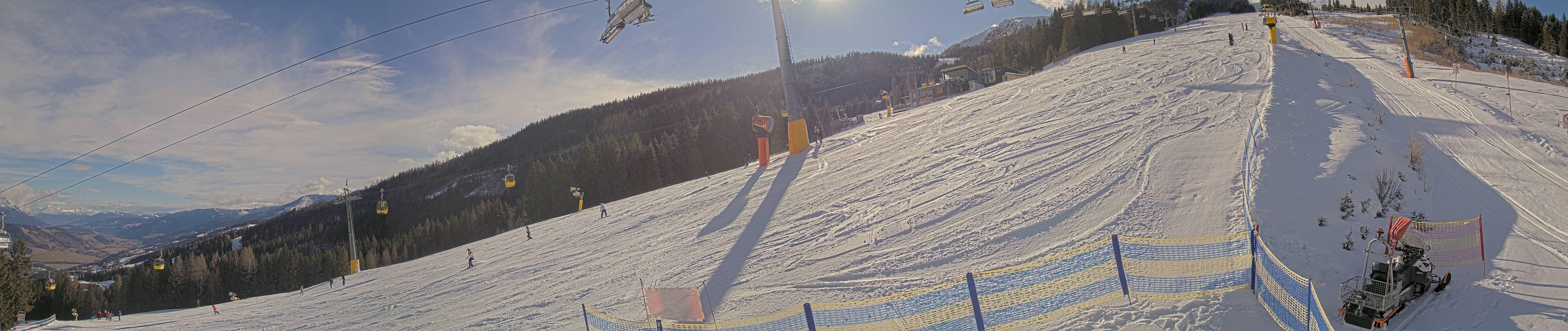 Archiv Foto Webcam Hauser Kaibling: Bergstation der 8er Gondel