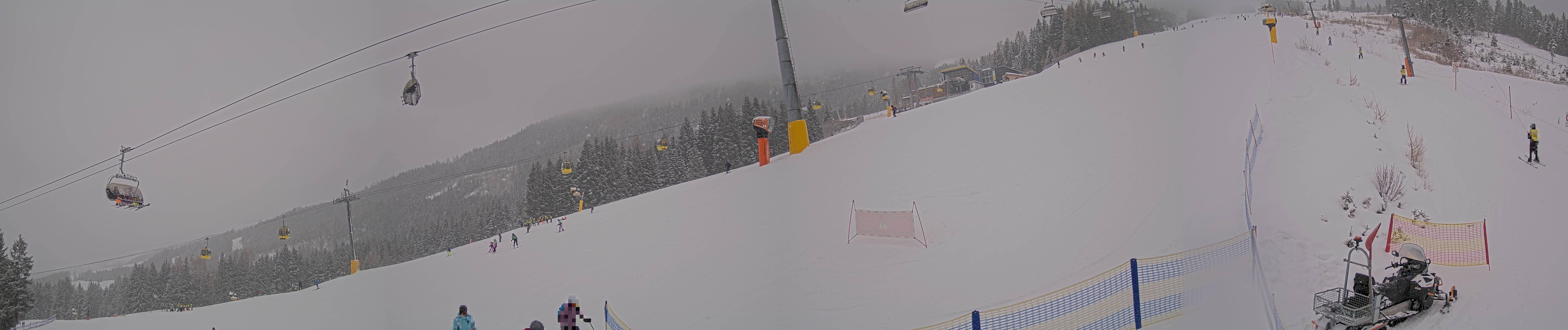 Archiv Foto Webcam Hauser Kaibling: Bergstation der 8er Gondel