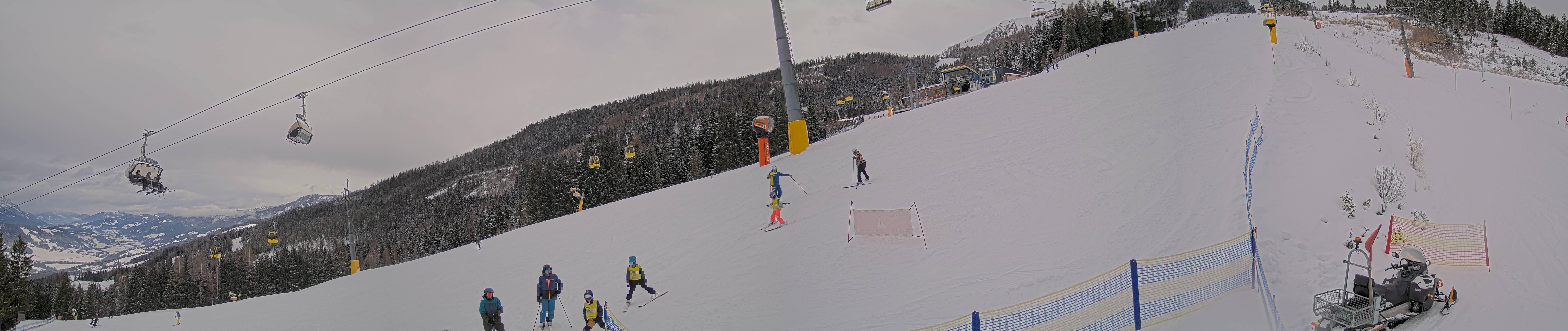 Archiv Foto Webcam Hauser Kaibling: Bergstation der 8er Gondel