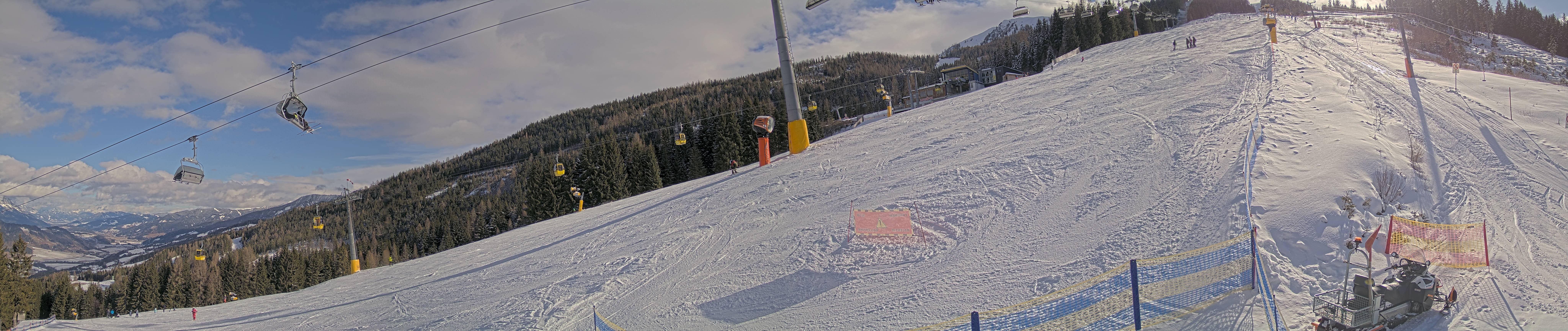 Archiv Foto Webcam Hauser Kaibling: Bergstation der 8er Gondel