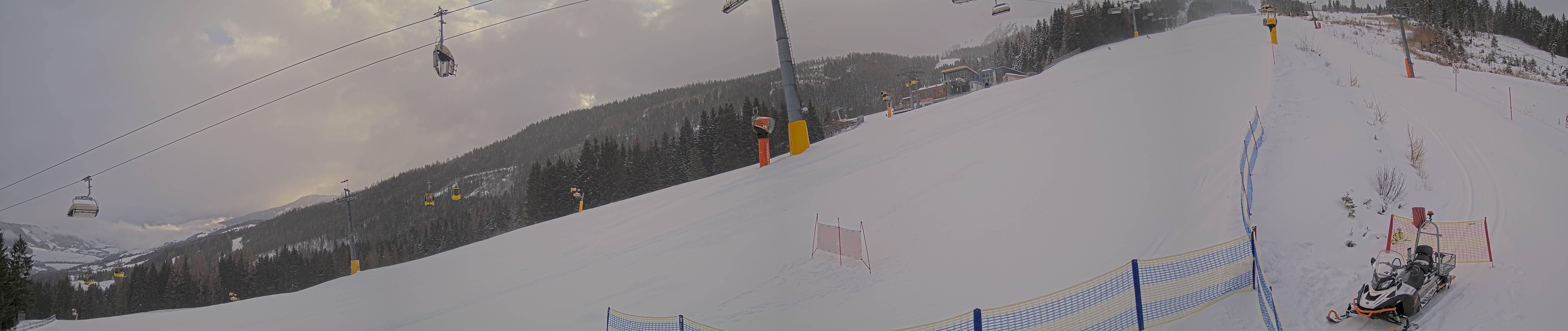 Archiv Foto Webcam Hauser Kaibling: Bergstation der 8er Gondel