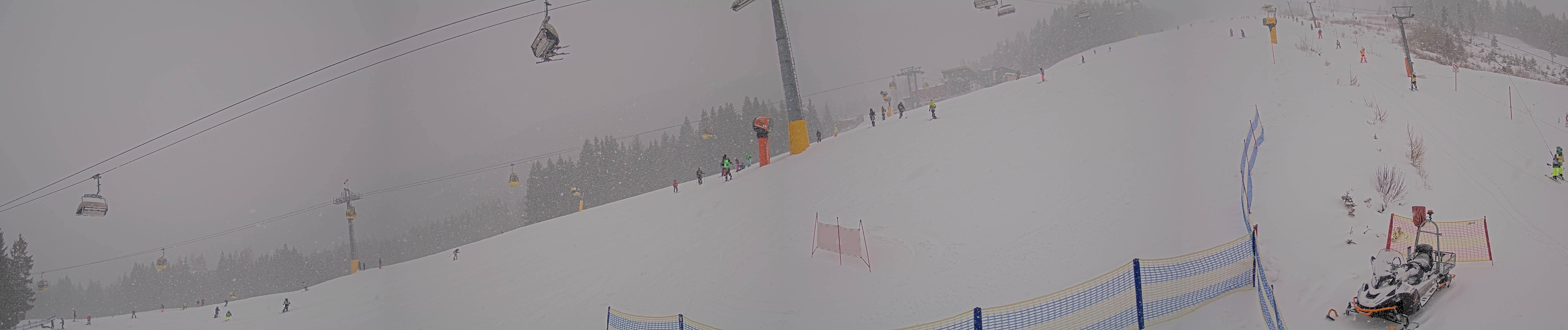 Archiv Foto Webcam Hauser Kaibling: Bergstation der 8er Gondel