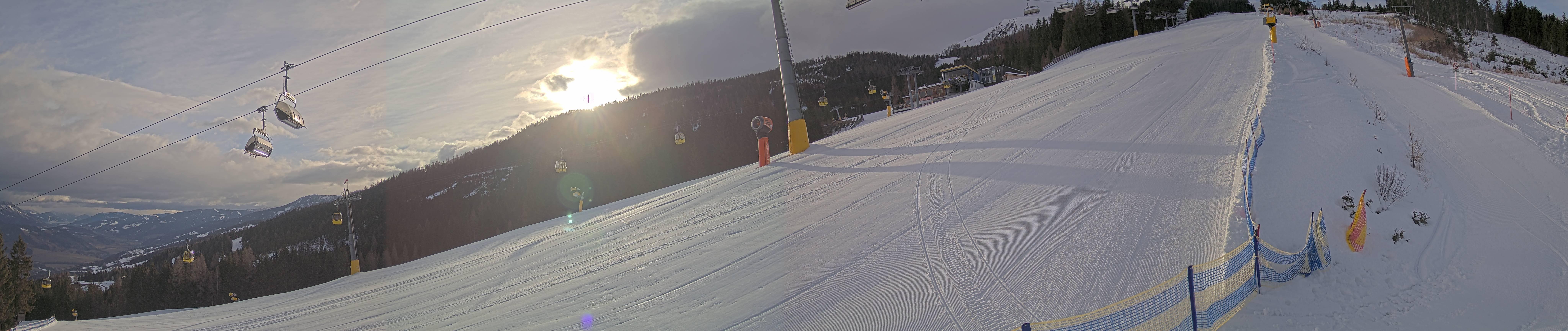 Archiv Foto Webcam Hauser Kaibling: Bergstation der 8er Gondel