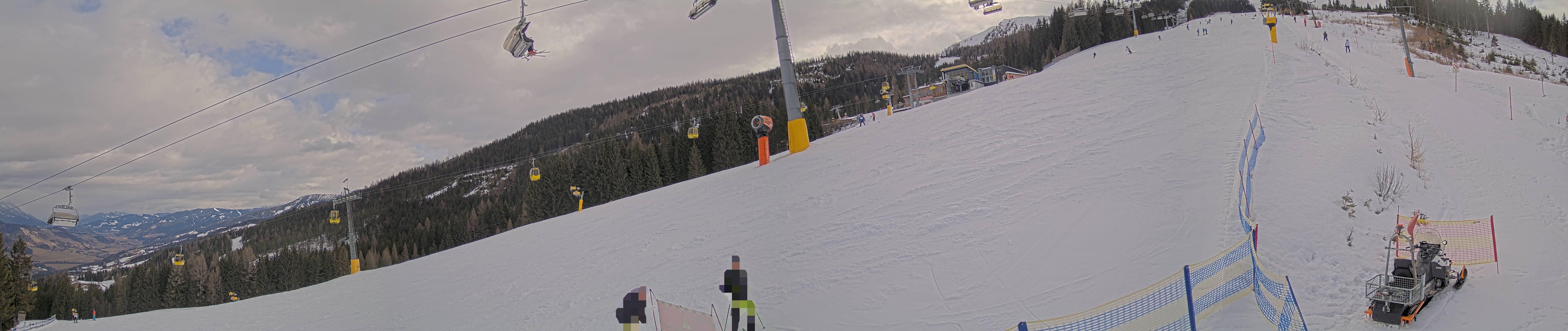 Archiv Foto Webcam Hauser Kaibling: Bergstation der 8er Gondel