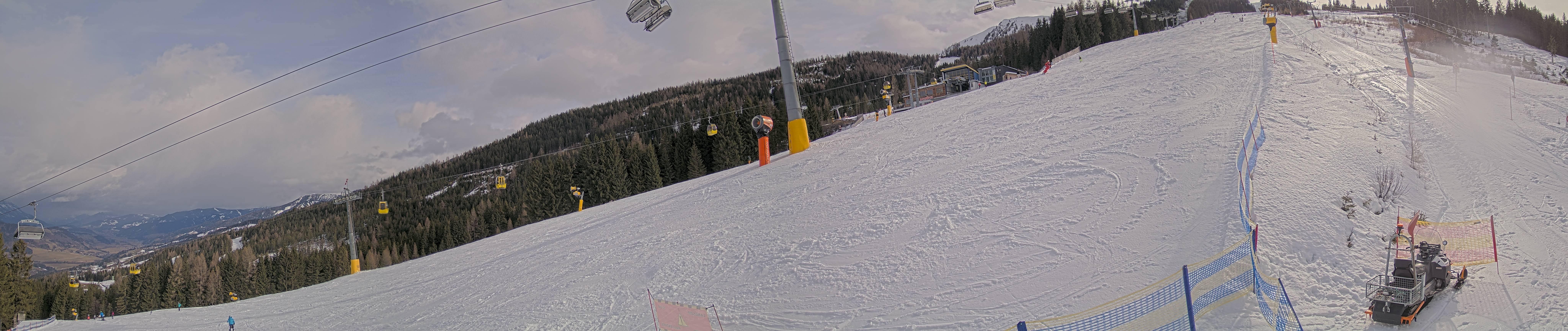 Archiv Foto Webcam Hauser Kaibling: Bergstation der 8er Gondel