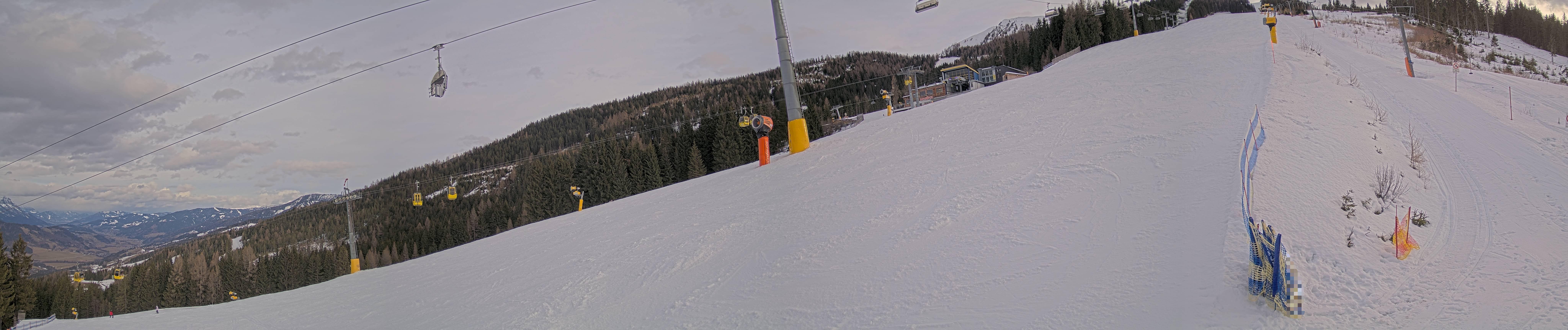 Archiv Foto Webcam Hauser Kaibling: Bergstation der 8er Gondel