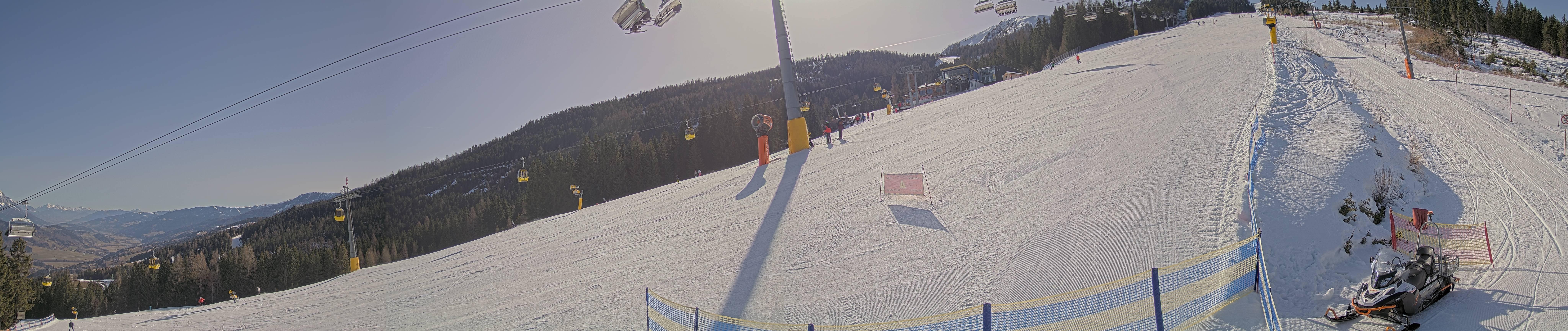 Archiv Foto Webcam Hauser Kaibling: Bergstation der 8er Gondel