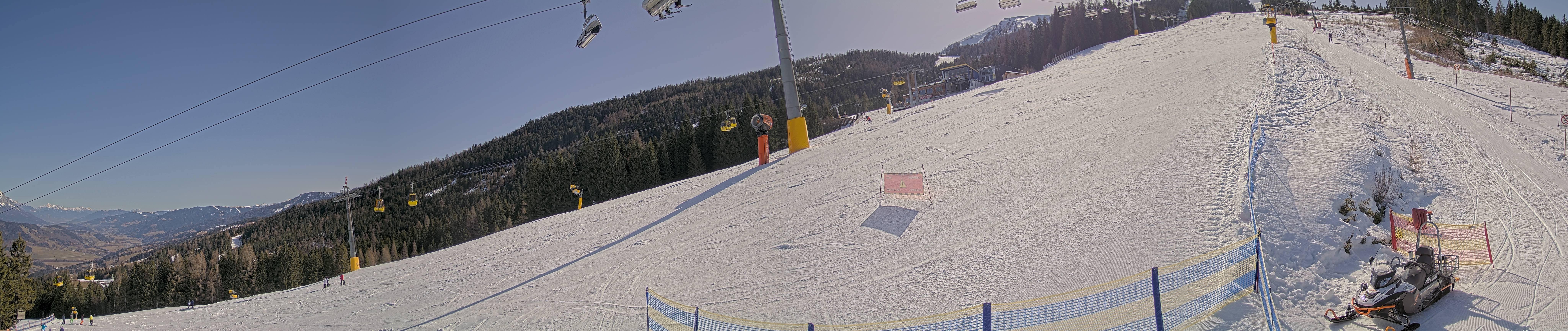 Archiv Foto Webcam Hauser Kaibling: Bergstation der 8er Gondel