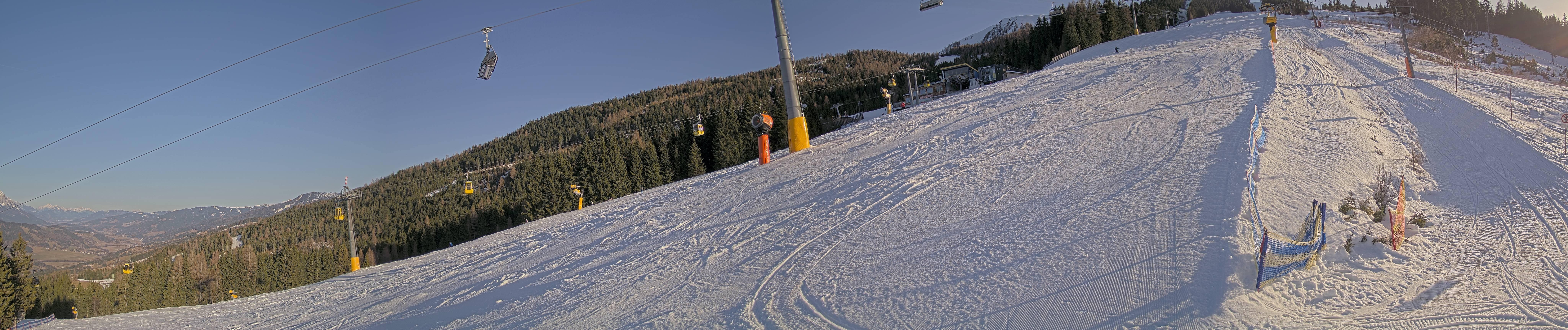 Archiv Foto Webcam Hauser Kaibling: Bergstation der 8er Gondel