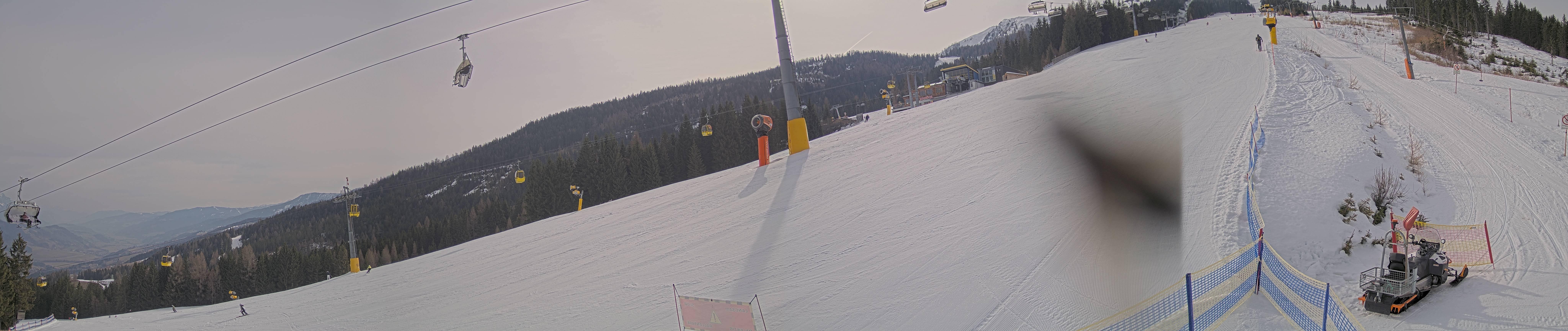 Archiv Foto Webcam Hauser Kaibling: Bergstation der 8er Gondel